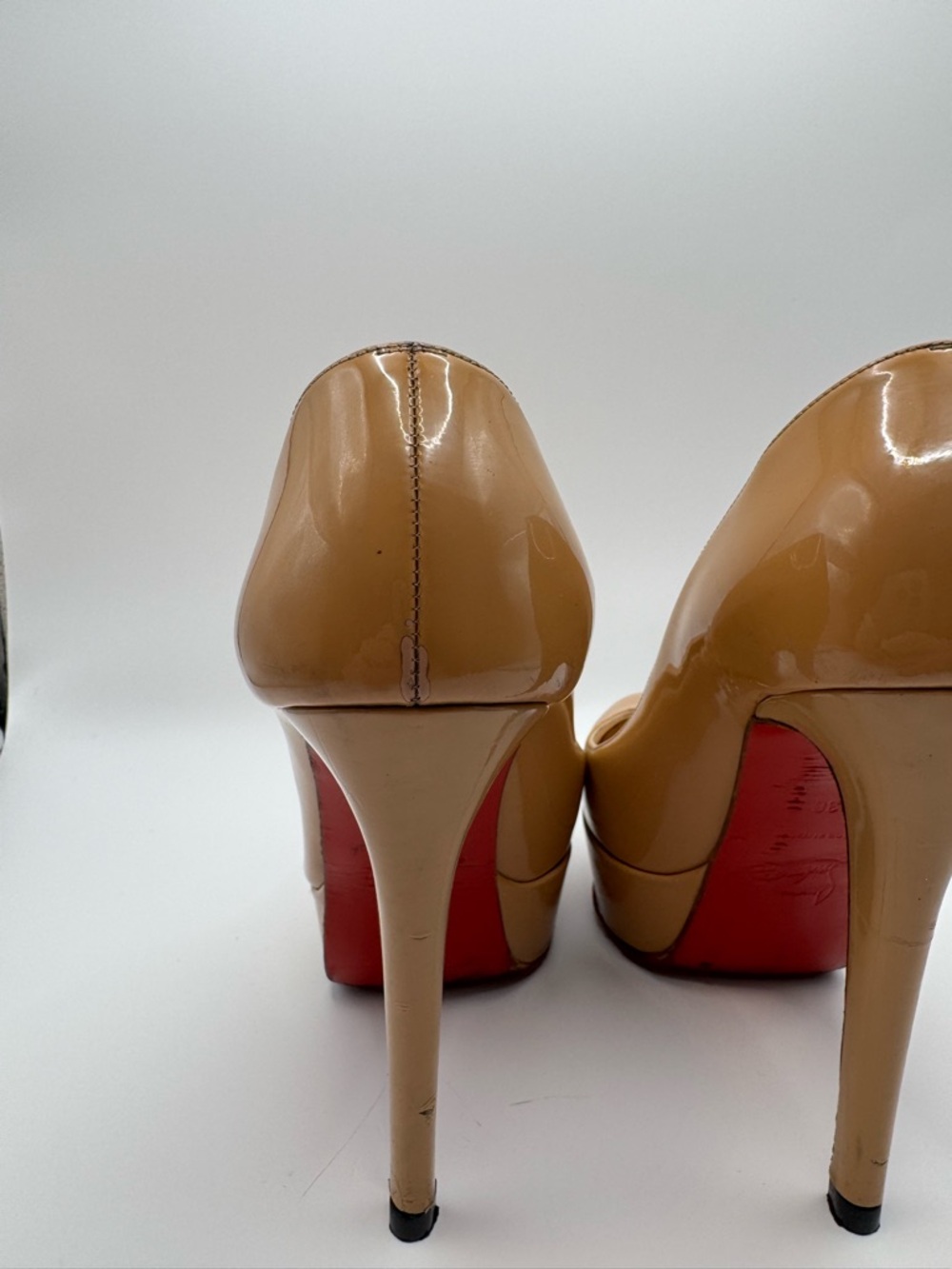 Christian Louboutin Bianca 140 Platform Pump | Nude Patent | EU36 US6 - Picture 3 of 6